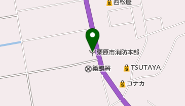 栗原市消防本部の地図画像