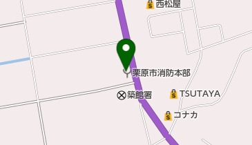 栗原市栗原消防署の地図画像