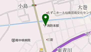 大河原消防署の地図画像