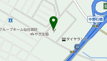 宮城野消防署高砂分署の地図画像