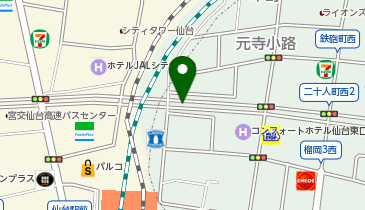 仙台市中央救急出張所の地図画像