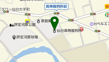 仙台高等裁判所の地図画像