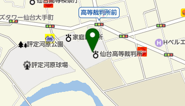 仙台地方裁判所の地図画像