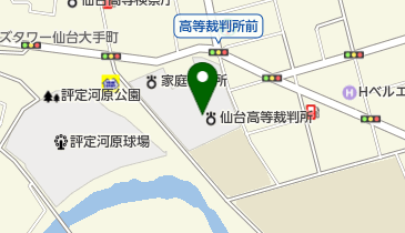 仙台簡易裁判所の地図画像