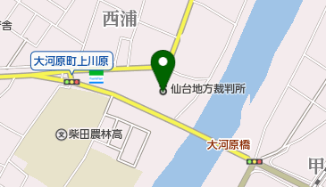 仙台家庭裁判所大河原支部の地図画像