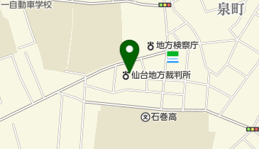 仙台家庭裁判所石巻支部の地図画像