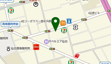 ゆうちょ銀行仙台支店の地図画像