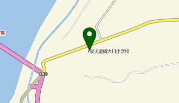 石巻市震災遺構大川小学校の地図画像