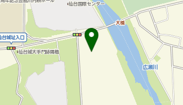 青葉山公園仙臺緑彩館の地図画像