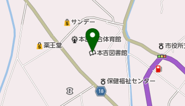 気仙沼市立本吉図書館の地図画像