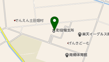 美里町南郷図書館の地図画像