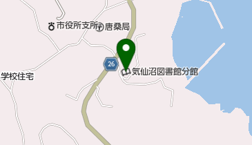 気仙沼図書館唐桑分館の地図画像
