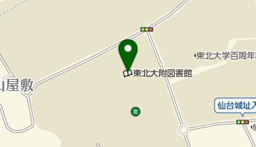 東北大学附属図書館の地図画像