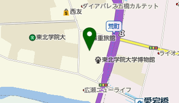 東北学院大学中央図書館の地図画像