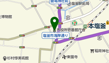 塩竈市民交流センター(遊ホール)の地図画像