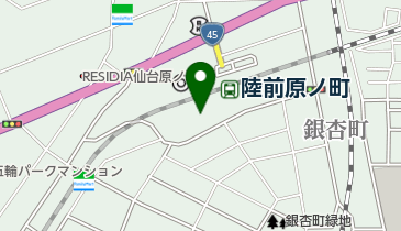 仙台市宮城野区文化センターの地図画像