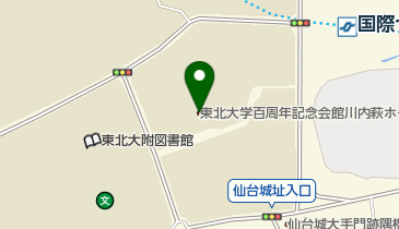 東北大学百周年記念会館川内萩ホールの地図画像