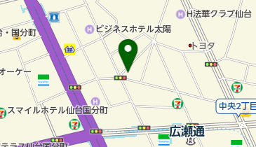 仙台中央斎場清月記の地図画像