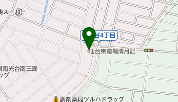 仙台東斎場清月記の地図画像