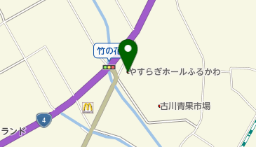 やすらぎホールふるかわの地図画像