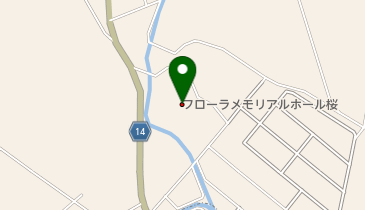 フローラメモリアルホール桜の地図画像