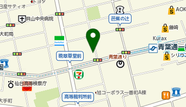 (株)テレビユー山形仙台支局の地図画像