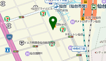 秋田テレビ(株)仙台支社の地図画像