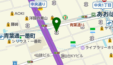 七十七銀行本店の地図画像