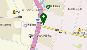七十七銀行荒町支店の地図画像