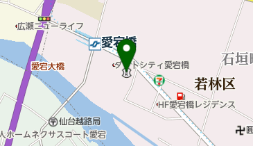 仙南信用金庫愛宕橋支店の地図画像