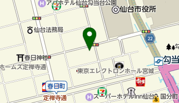 杜の都信用金庫本店営業部の地図画像