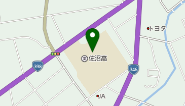 宮城県佐沼高校の地図画像