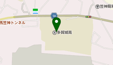 宮城県多賀城高校の地図画像