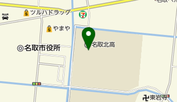 宮城県名取北高校の地図画像