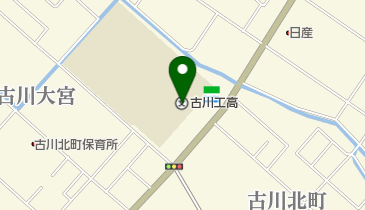 宮城県古川工業高校の地図画像