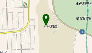 宮城県利府高校の地図画像