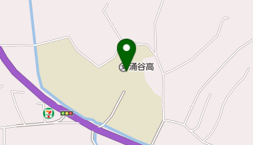 宮城県涌谷高校の地図画像