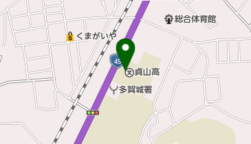 宮城県貞山高校の地図画像