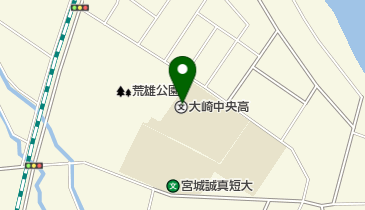 私立大崎中央高校の地図画像