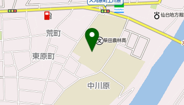 宮城県大河原産業高校の地図画像