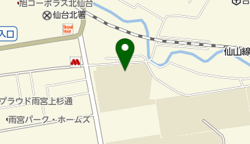 仙台市立上杉山中学校の地図画像