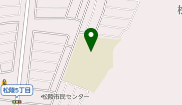 仙台市立松陵中学校の地図画像