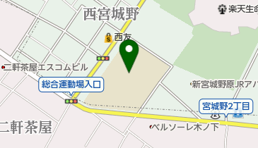 仙台市立東華中学校の地図画像