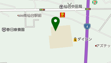 仙台市立中田中学校の地図画像