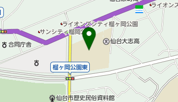 仙台市立宮城野中学校の地図画像