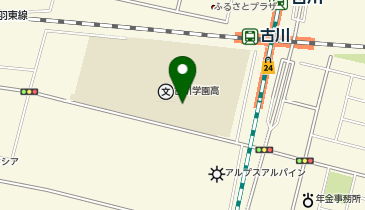 私立古川学園中学校の地図画像