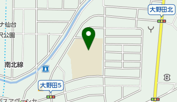 仙台市立大野田小学校の地図画像