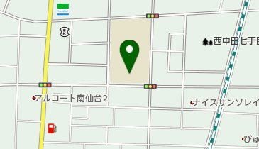 仙台市立西中田小学校の地図画像