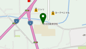 岩沼自動車学校の地図画像