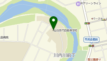 仙台赤門自動車学校の地図画像